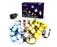 Twinkly Smart lampki ogrodowe - Festoon Line 40 LED AWW - 1080532 - zdjęcie 1